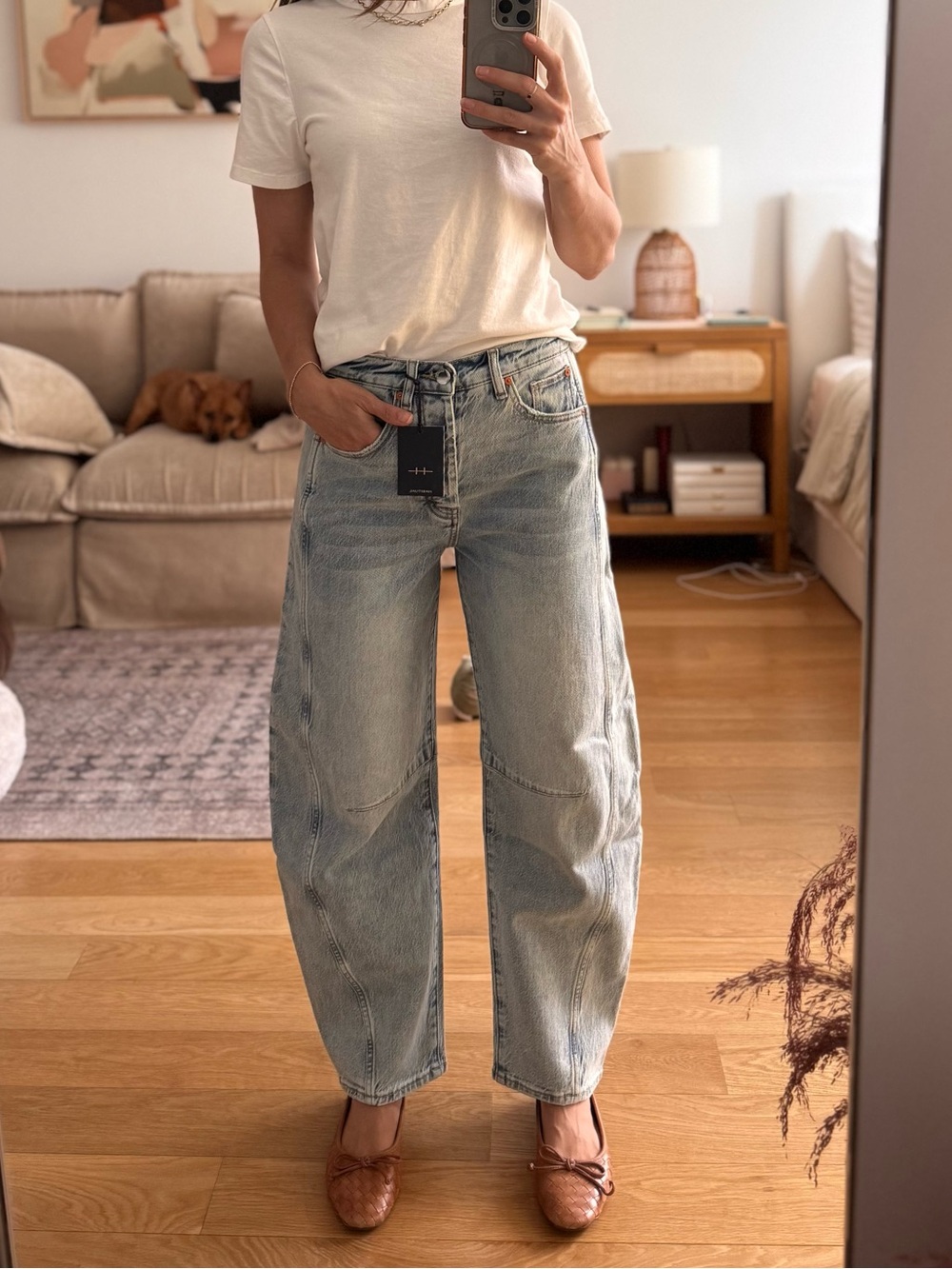 Habitual Light Wash Cropped Barrel Jeans